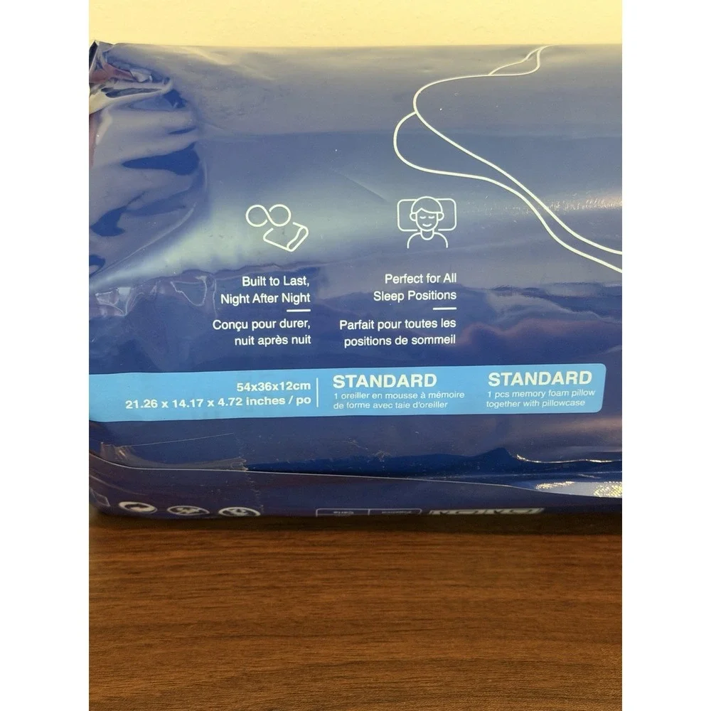 Derila Ergo Edition Cervical Pillow Memory Foam Standard Size 54x36x12cm NEW